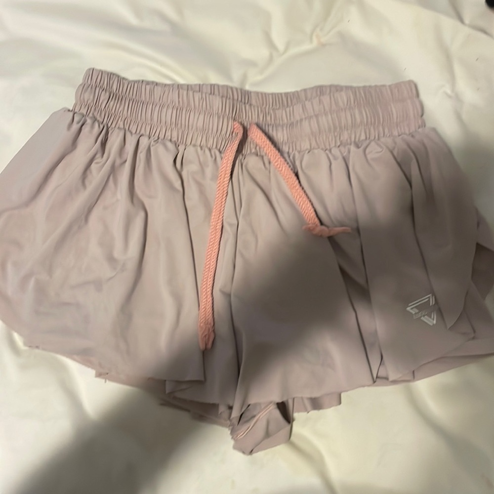Baby Pink Butterfly Shorts